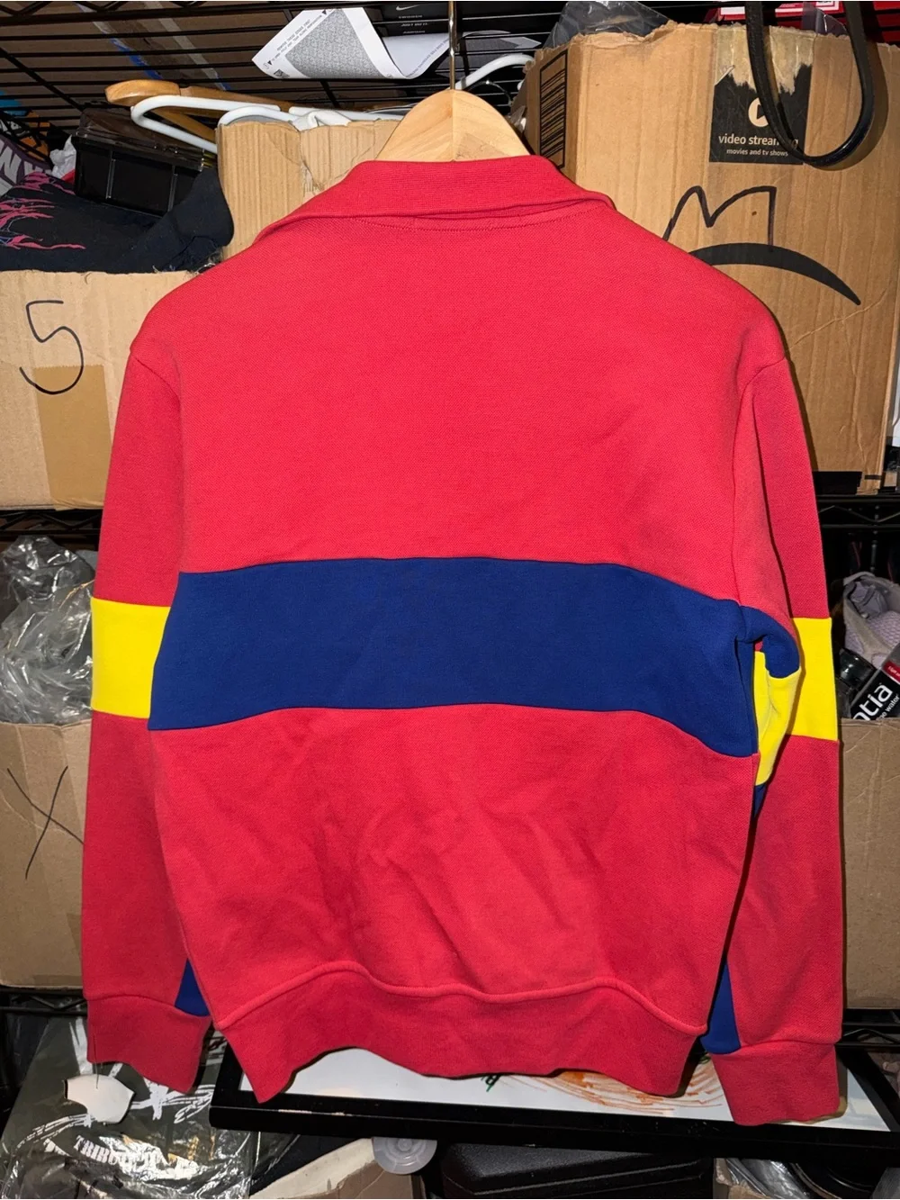 Polo by Ralph Lauren Red / Blue / Yellow Tracksuit Zip Up Jacket XS